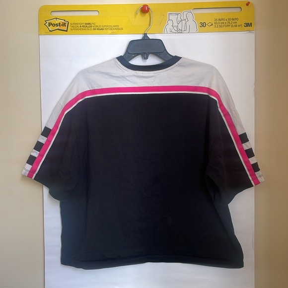 ADIDAS The OG Tee DH4183 Black Ivory Pink Crew Neck Short Sleeve Top $40 VGUC XL - Picture 4 of 15